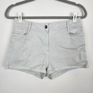 Sandro Light Blue Hight Waisted Denim Shorts Size 38